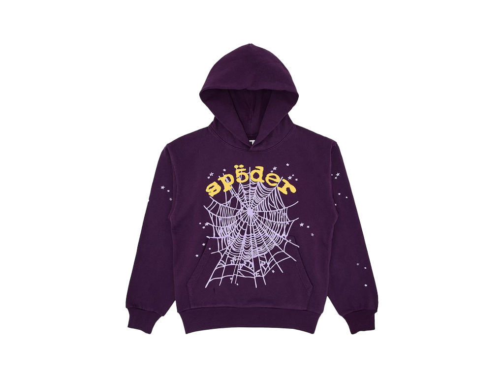 Sp5der OG Web V2 Hoodie Purple-Sp5der-pikastore.cz