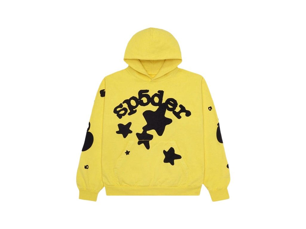 Sp5der Beluga Hoodie Gold-Sp5der-pikastore.cz