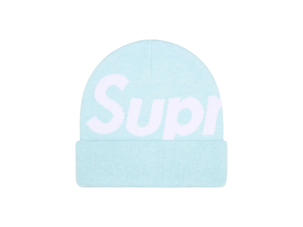 Supreme Big Logo Beanie (FW25) Light Blue-Supreme-pikastore.cz