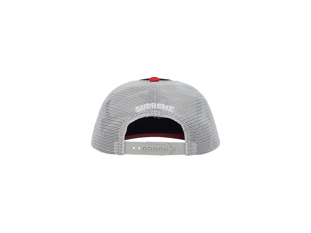 Supreme Contrast S Mesh Back 6-Panel Black-Supreme-pikastore.cz
