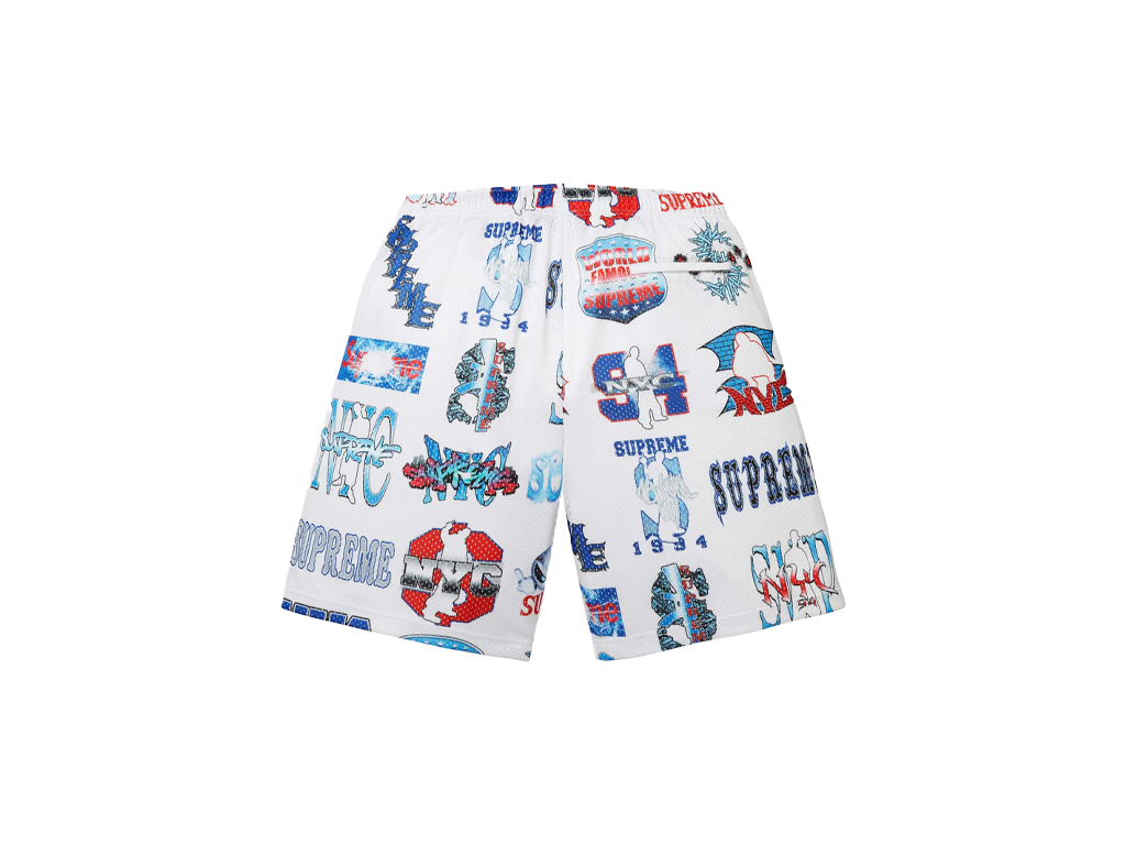 Supreme Flash Mesh Short White