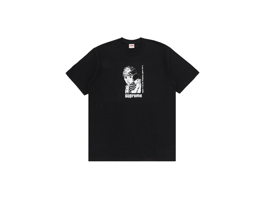 Supreme Freaking Out Tee Black