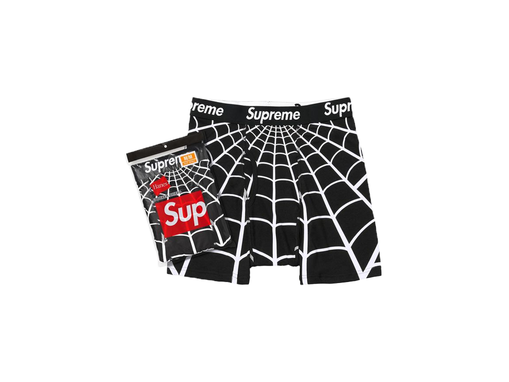 【Supreme】Hanes Spider-Man Boxer Briefs L Supreme Hanes Spider-Man Boxer Briefs (2 Pack) Black