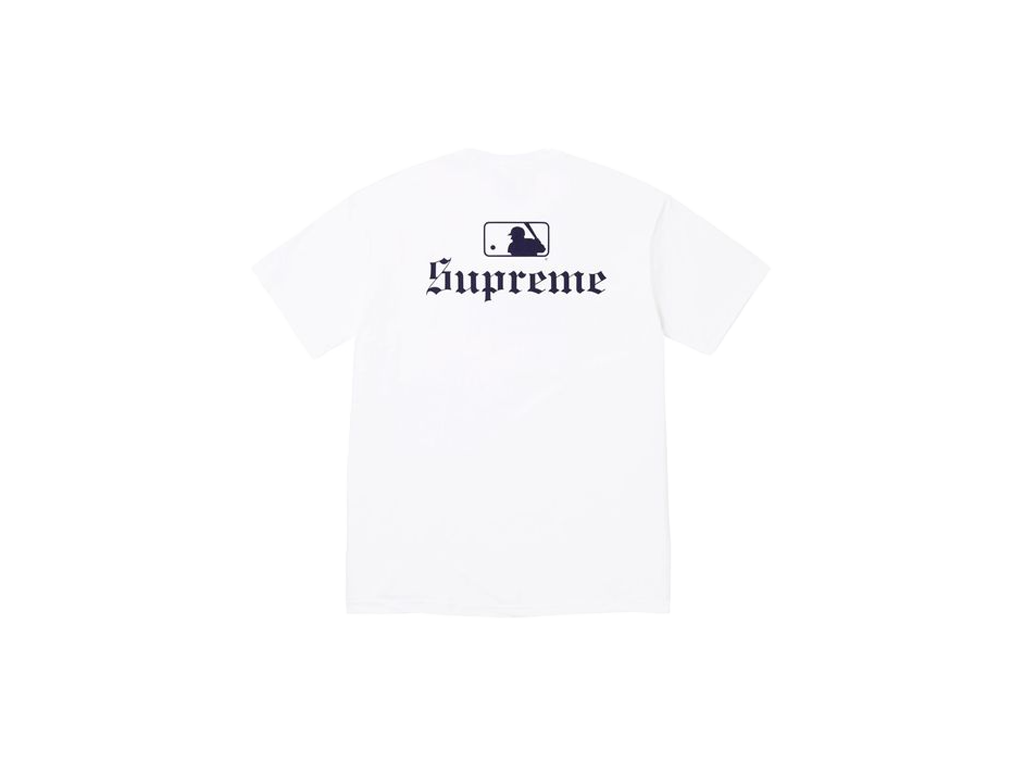 Supreme MLB Teams Sox Tee White-Supreme-pikastore.cz