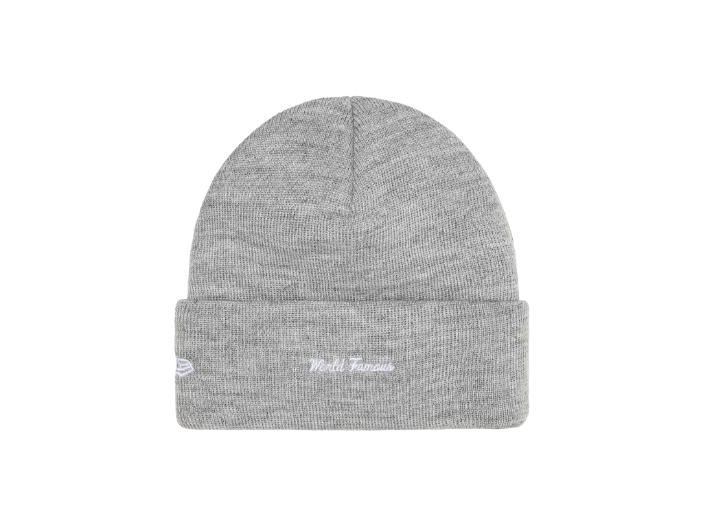 Supreme New Era Box Logo Beanie (FW25) Heather Grey-Supreme-pikastore.cz