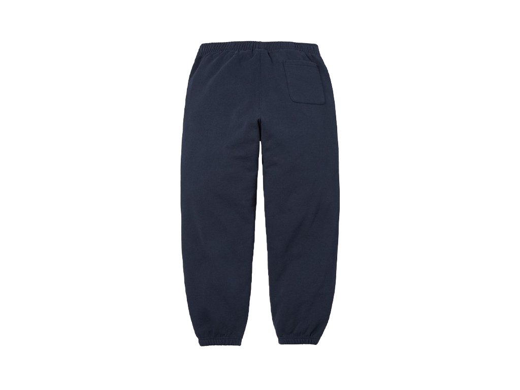 Supreme Satin Applique Sweatpant Navy-Supreme-pikastore.cz