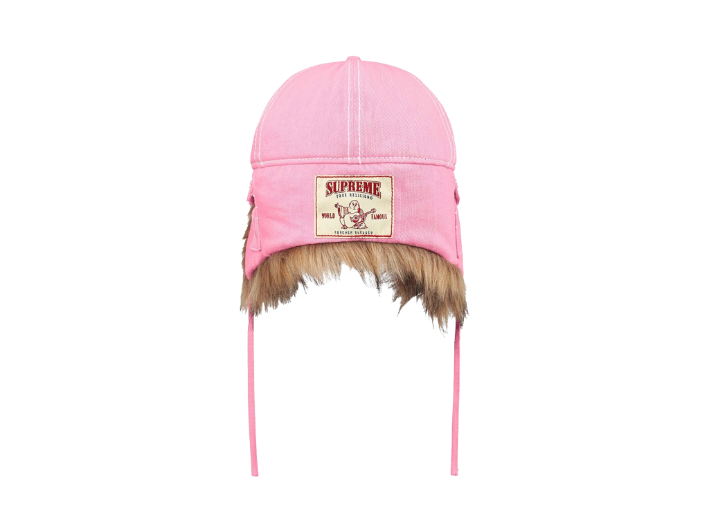 Supreme True Religion Earflap 5-Panel Pink-Supreme-pikastore.cz