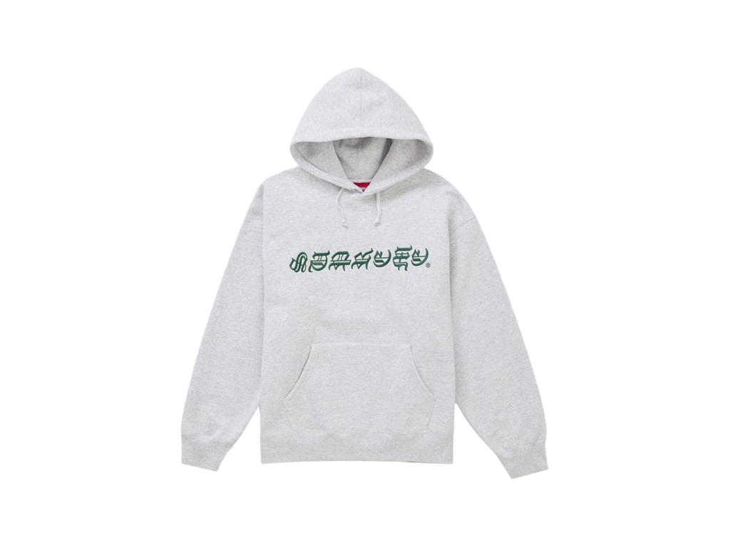 Supreme Blackletter Hooded Sweatshirt Ash Grey-Supreme-pikastore.cz