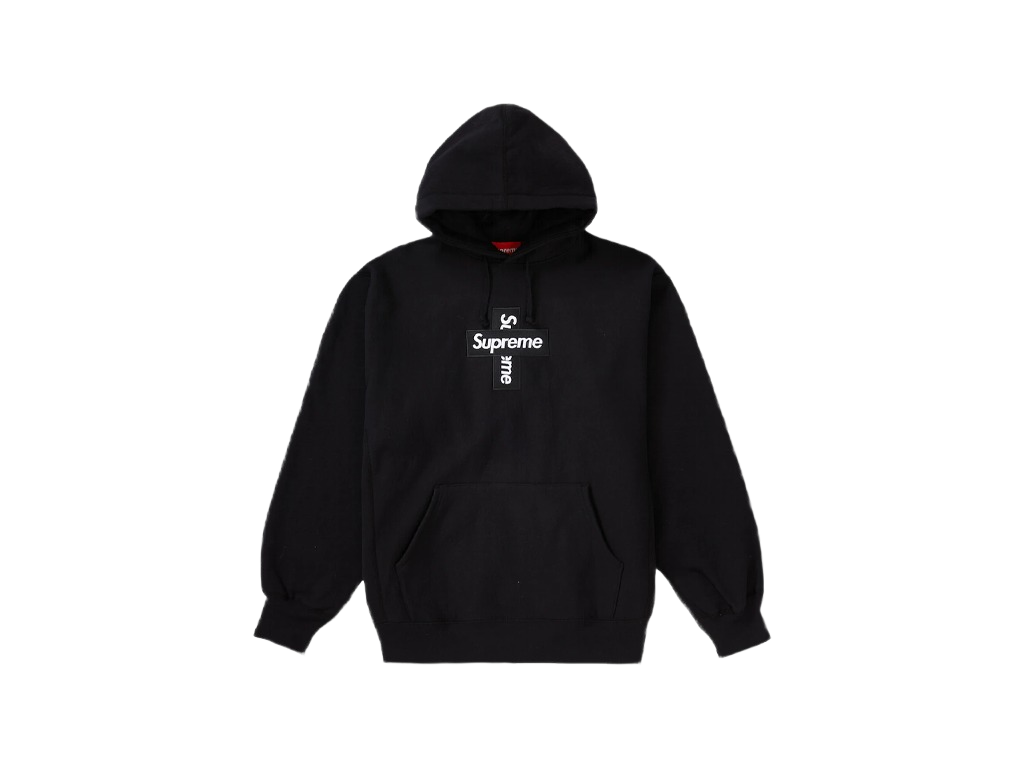 Supreme Cross Box Logo Hooded Sweatshirt Black Supreme Cross Box Logo Hooded Sweatshirt Black