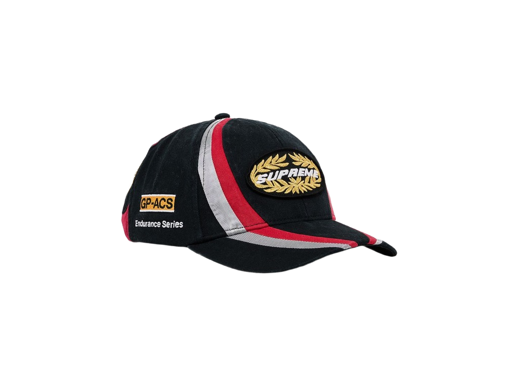 Supreme Endurance Series 6-Panel Black Cap-Supreme-pikastore.cz