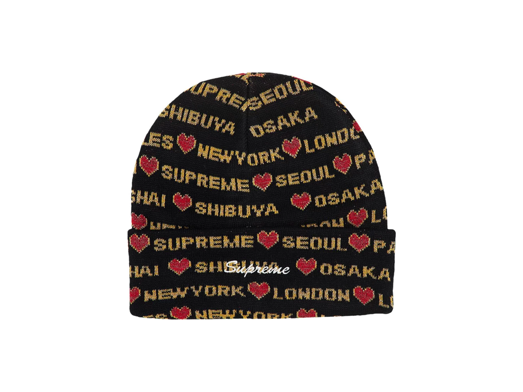 Supreme Hearts Beanie Black-Supreme-pikastore.cz
