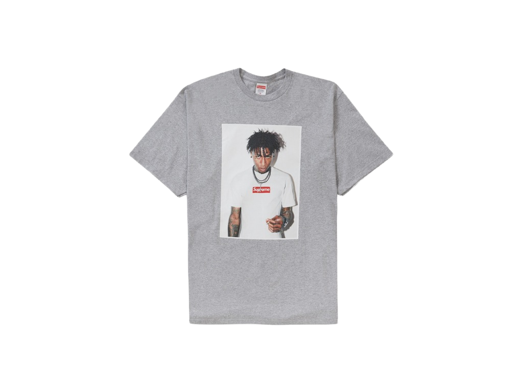 Supreme NBA Youngboy Tee Heather Grey-Supreme-pikastore.cz