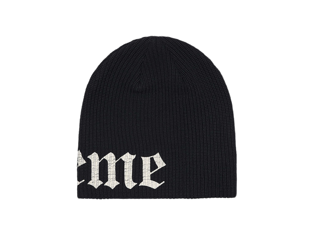 Supreme Old English Printed Beanie Black-Supreme-pikastore.cz