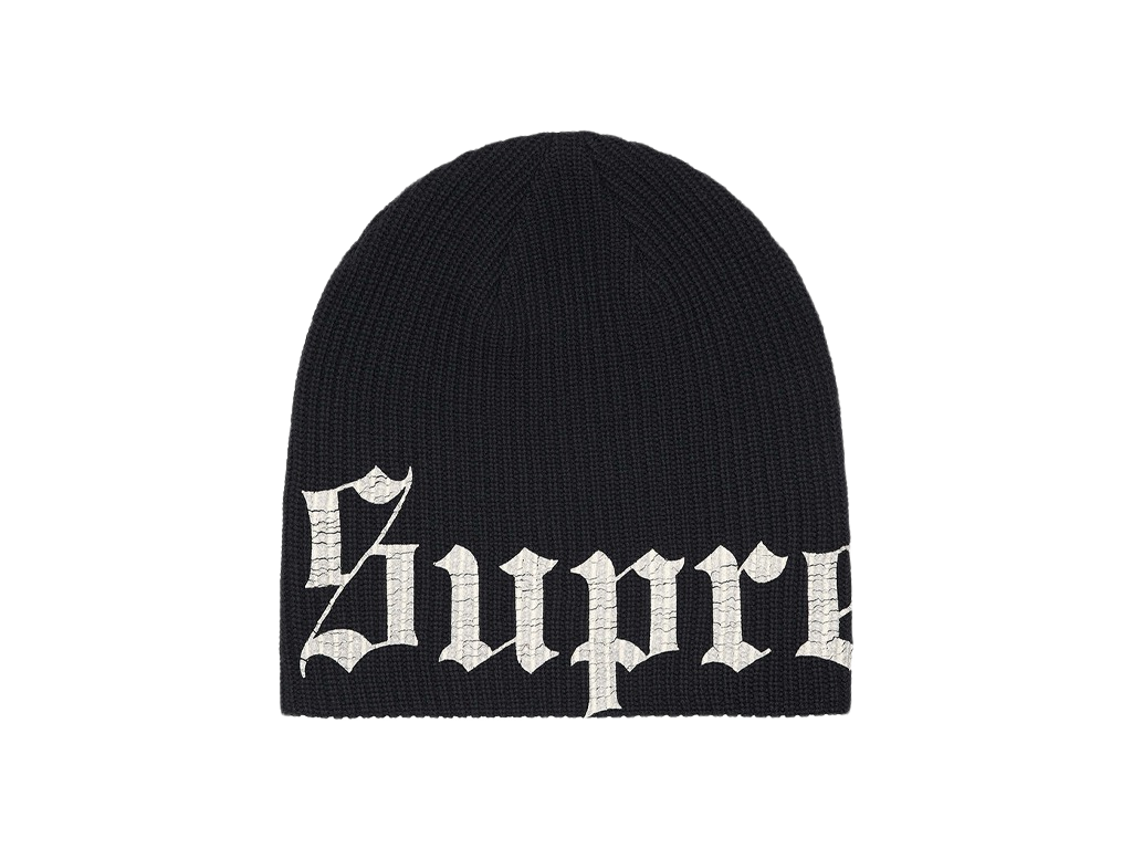Supreme Old English Printed Beanie Black-Supreme-pikastore.cz