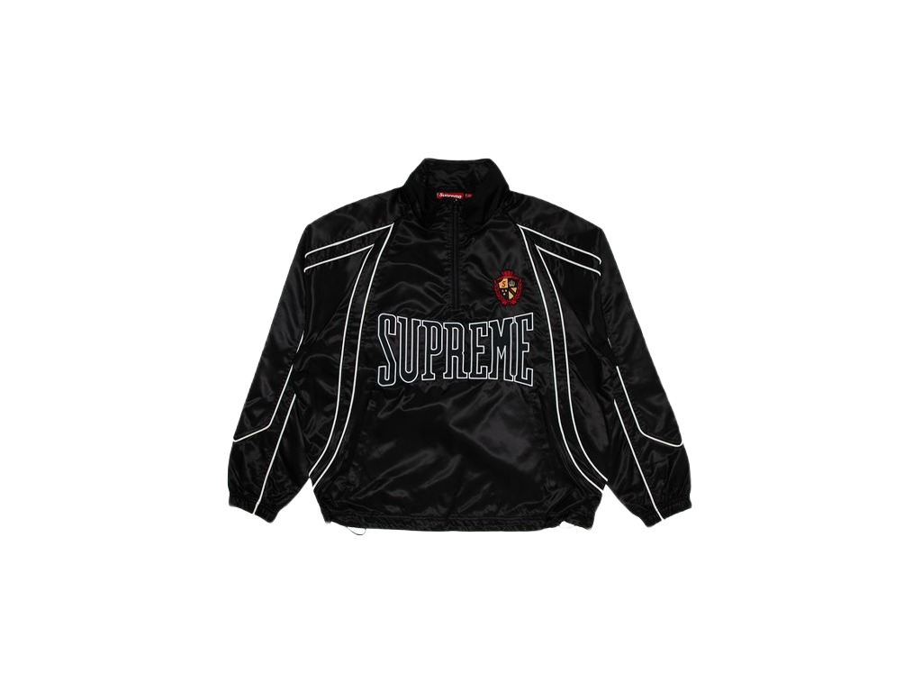 Supreme Satin Piping Pullover Black
