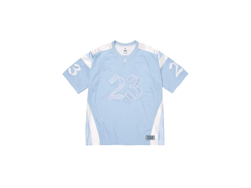 Supreme x Jordan Warm Up Jersey Light Blue