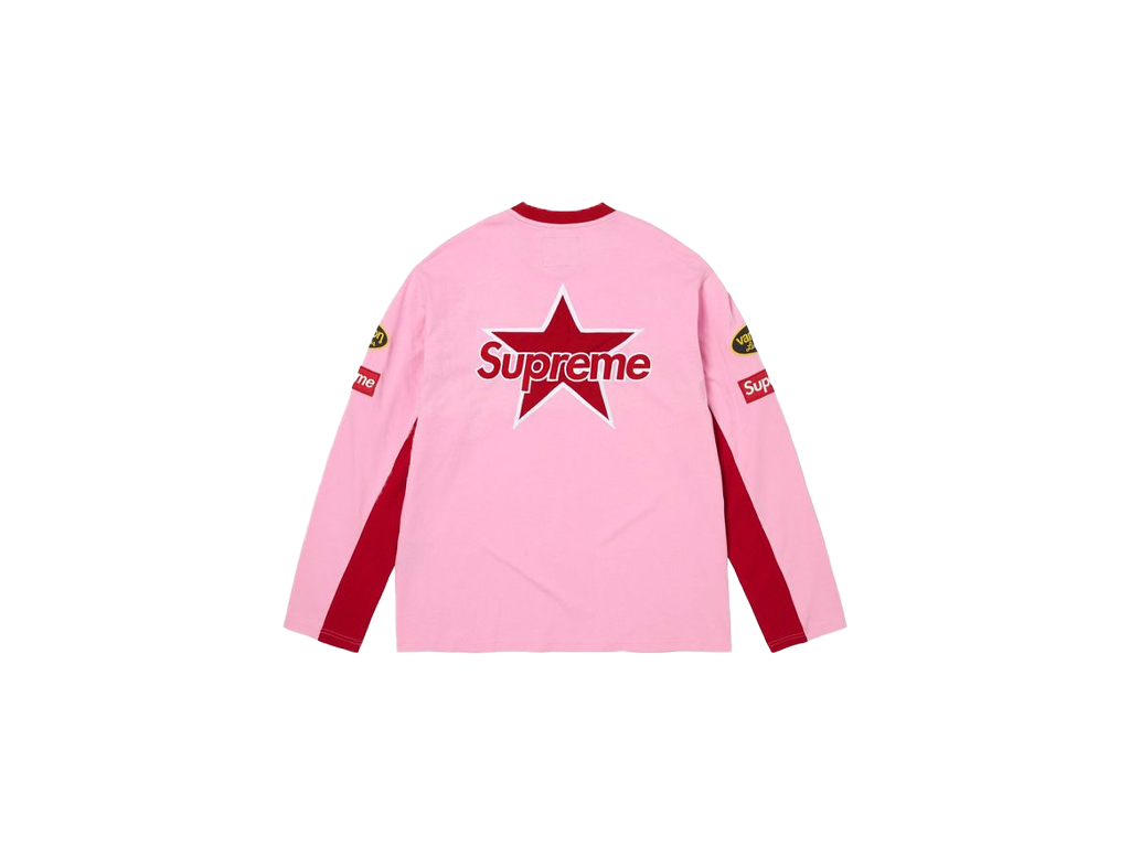 Supreme x Vanson Leathers Long-Sleeve Top Pink-Supreme-pikastore.cz