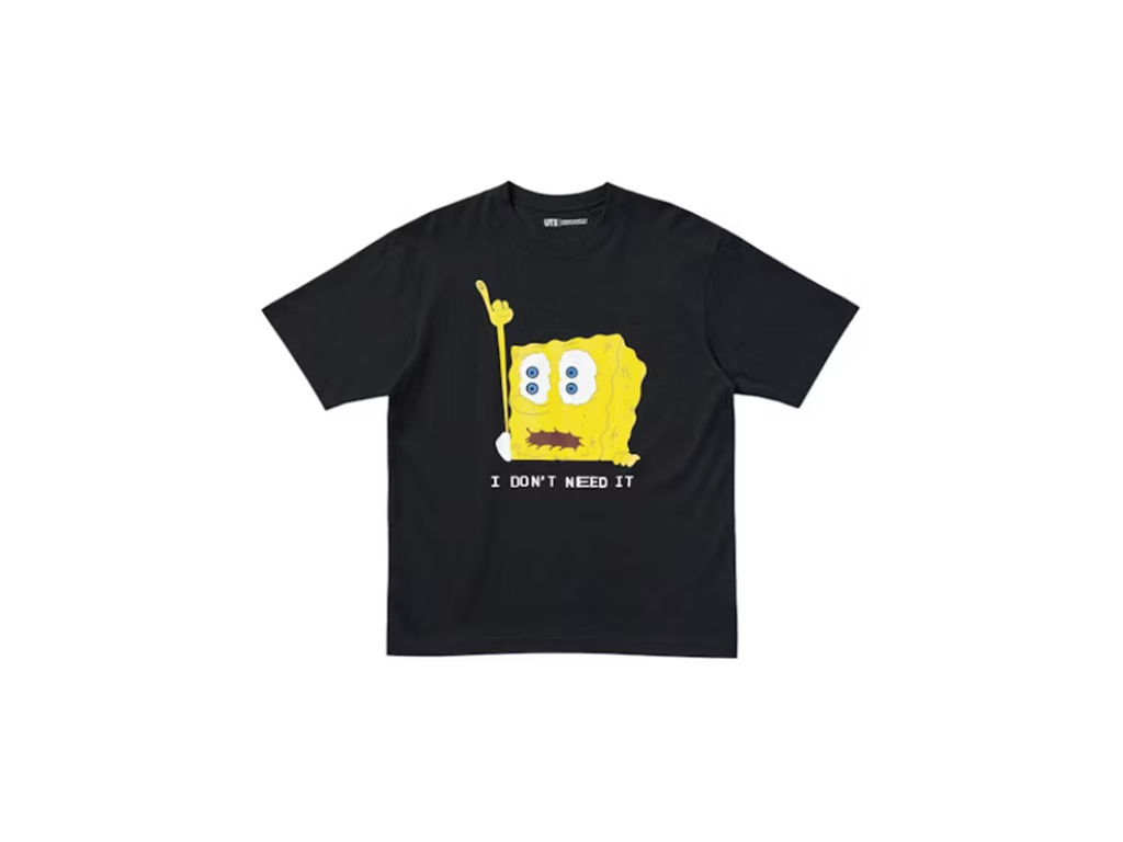 Uniqlo x CPFM Spongebob Squarepants UT Graphic T-Shirt Black-CPFM-pikastore.cz