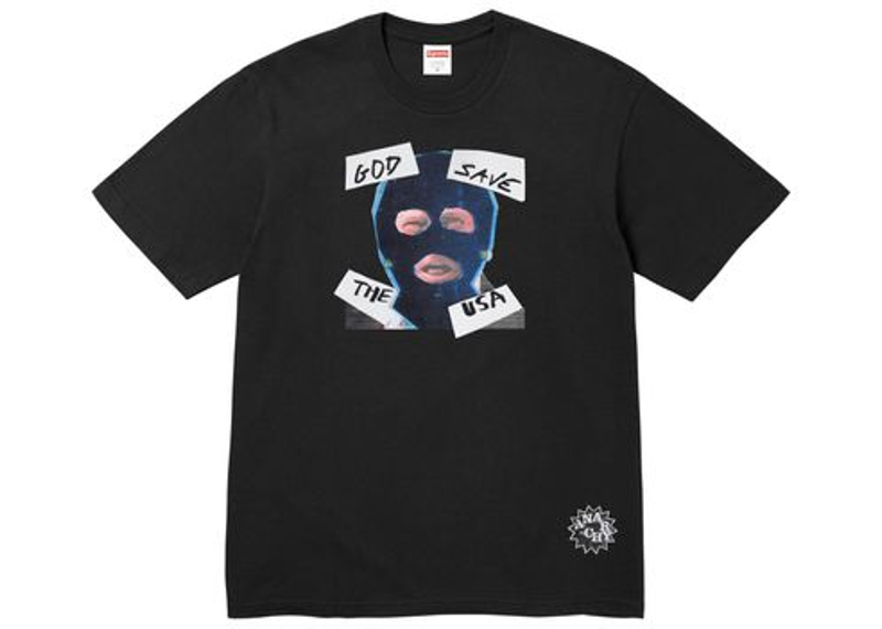 Supreme God Save Us Tee Black