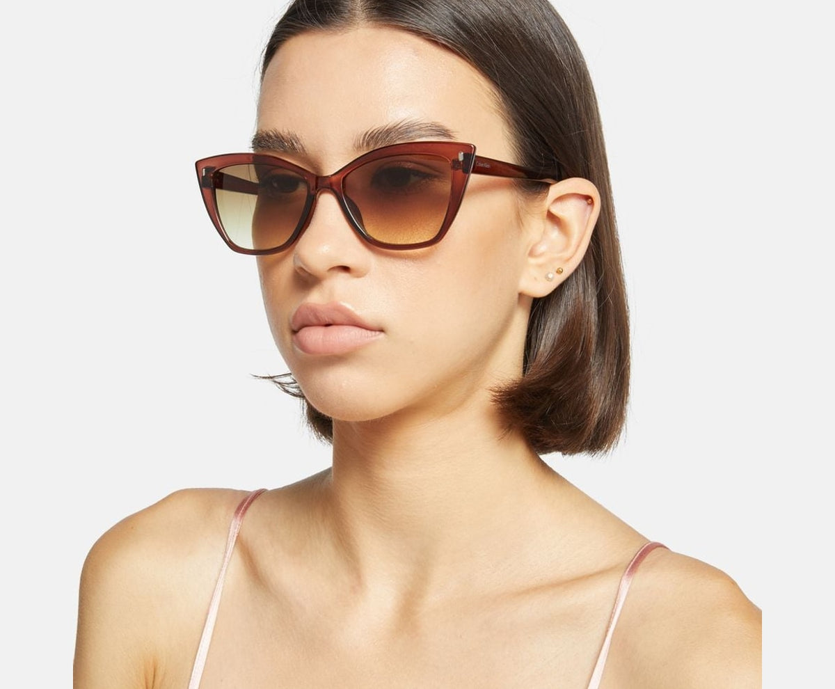 Calvin Klein Sunglasses Brown – lunettes – photo 4 sur 4