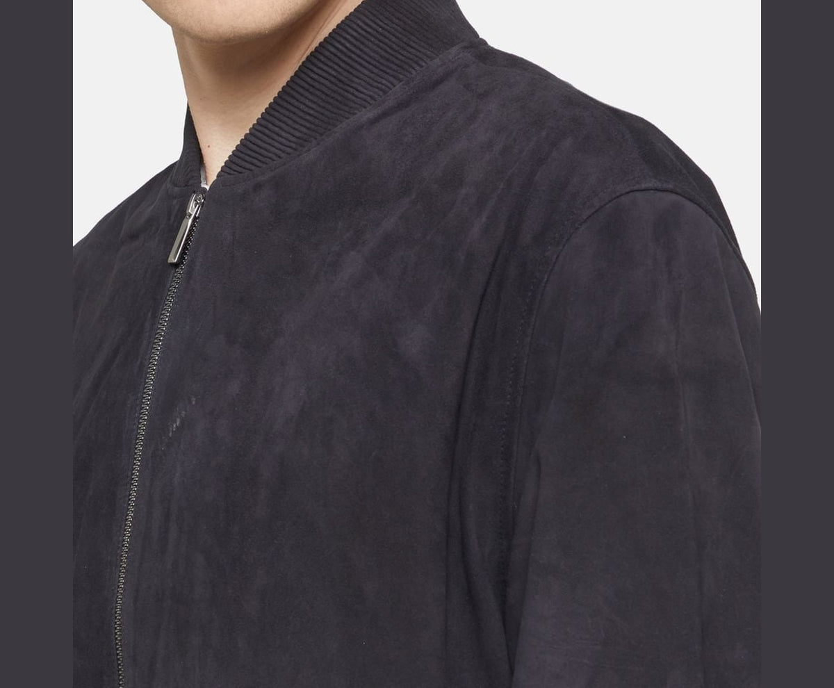 Calvin Klein Leather blouson Blue – îmbrăcăminte – fotografia 3 din 6