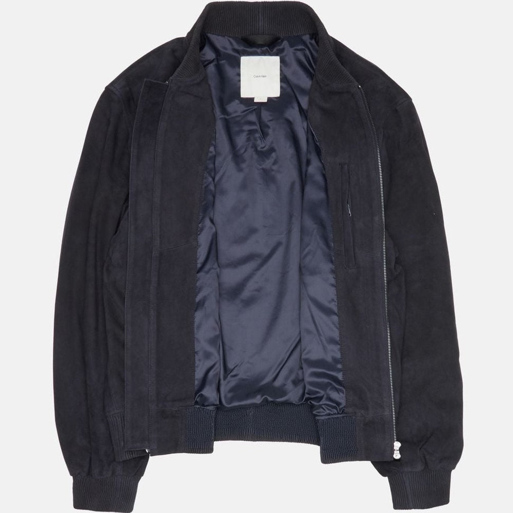 Calvin Klein Leather blouson Blue – îmbrăcăminte – fotografia 5 din 6