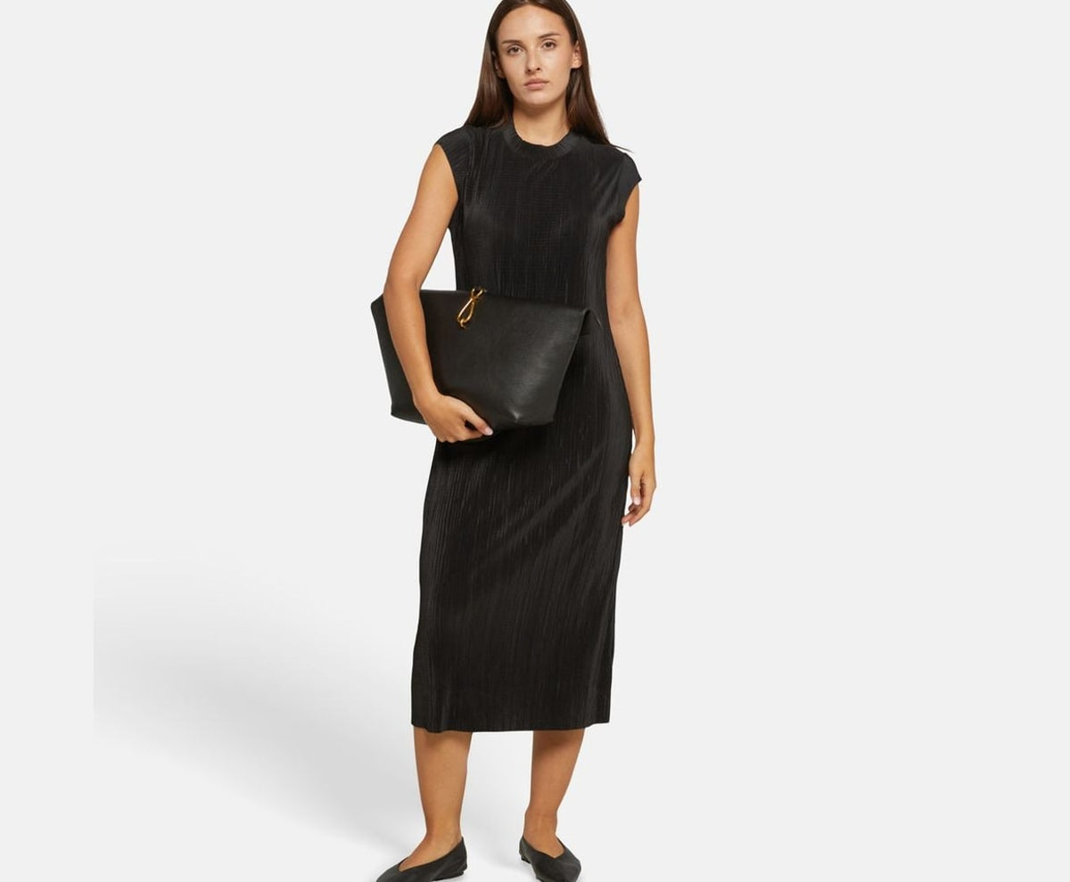 Calvin Klein Ribbed dress Black – odjeća – fotografija 5 od 5