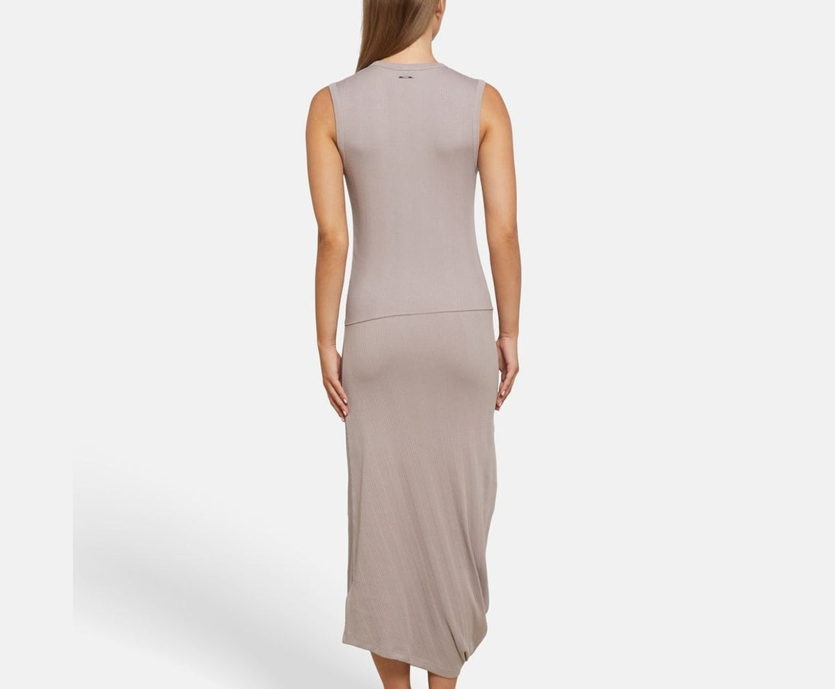 Calvin Klein Midi dress Greige – облекло – снимка 4 от 5