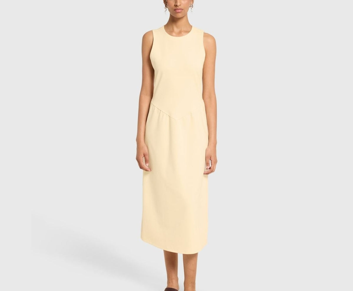 Calvin Klein Midi dress Light Yellow – clothing – photo 2 of 5