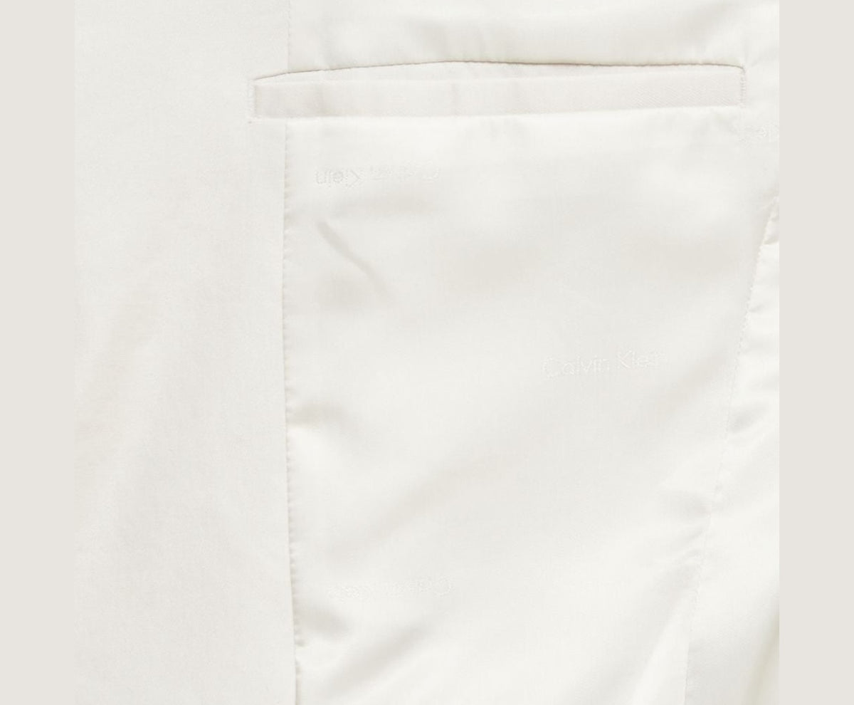 Calvin Klein Linen-blend suit jacket Ecru – giacca – foto 3 di 6