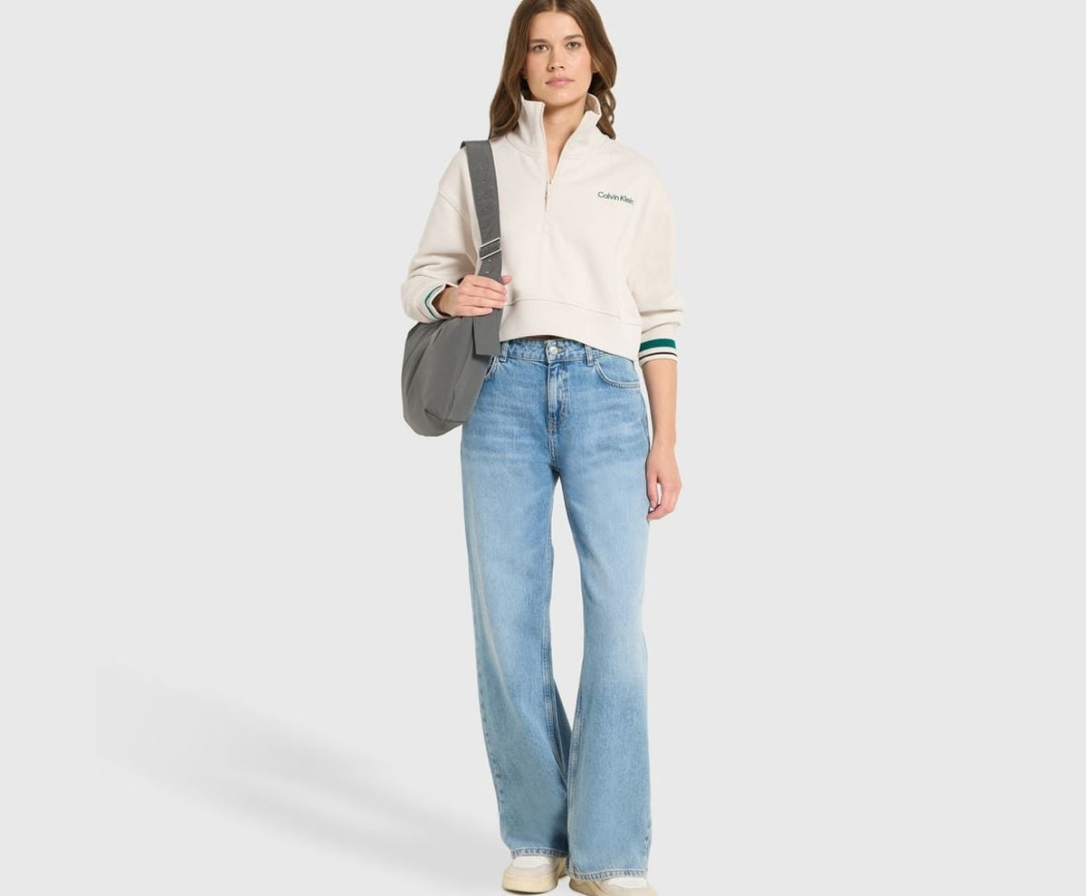 Calvin Klein Sweatshirt Off-white – суичър – снимка 5 от 5