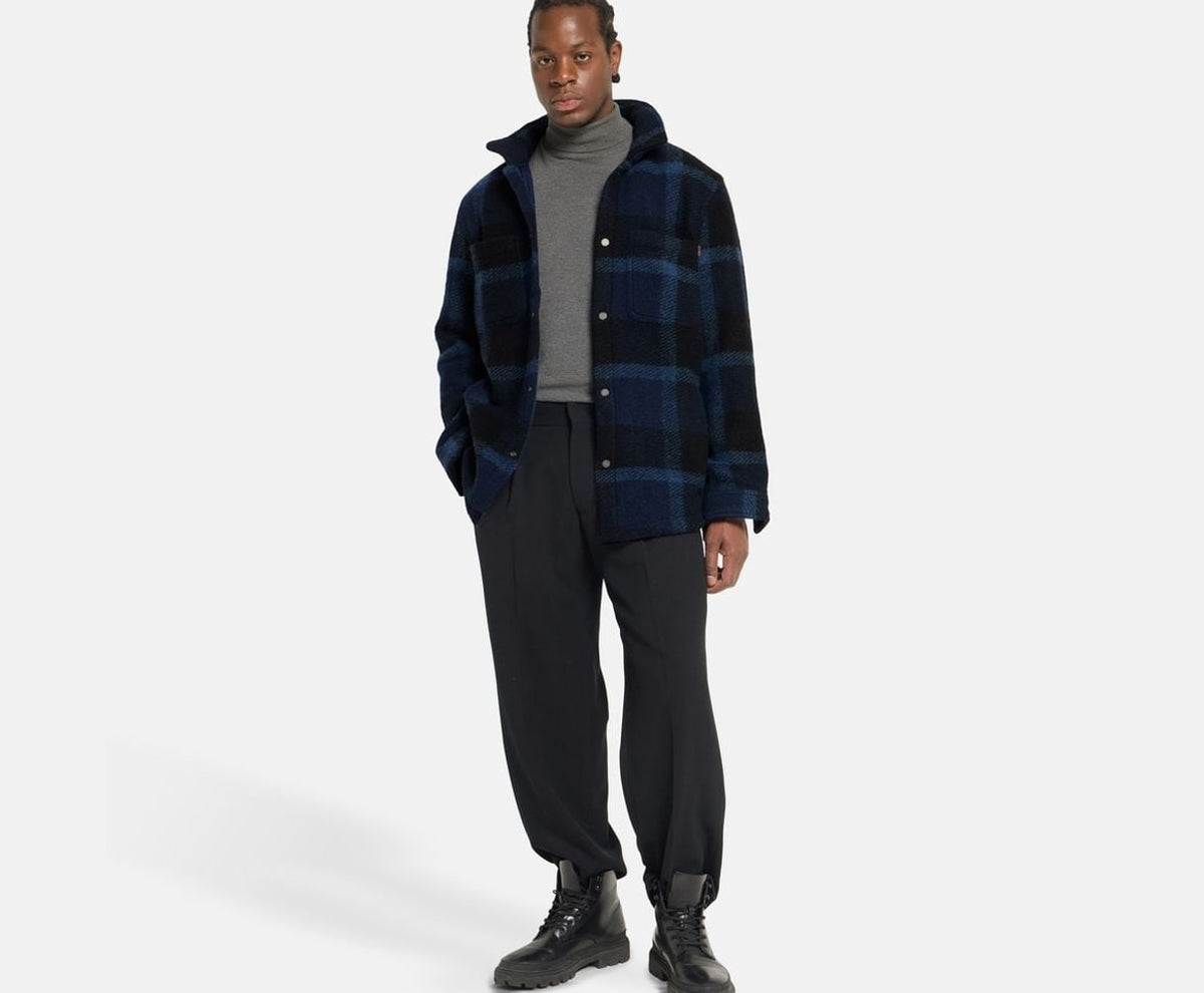 Timberland Wool-blend shacket Midnight Blue – одяг – фото 6 з 6