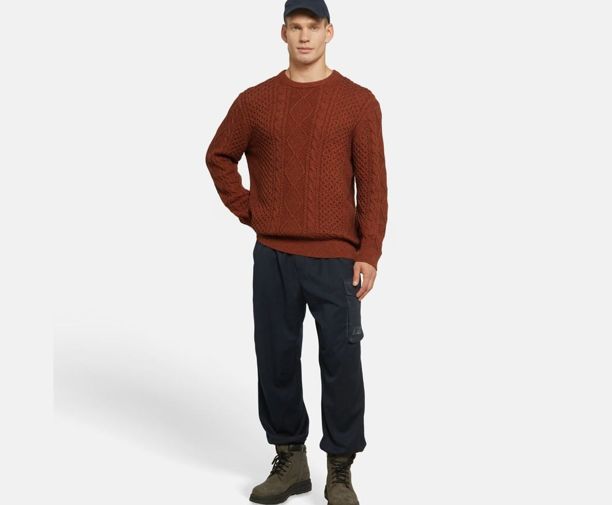 Timberland Knitted jumper Phillips Brook Cherry Red – облекло – снимка 5 от 5