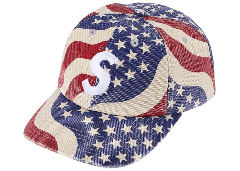 Supreme Pigment Coated S Logo 6-Panel Flag-Supreme-pikastore.cz