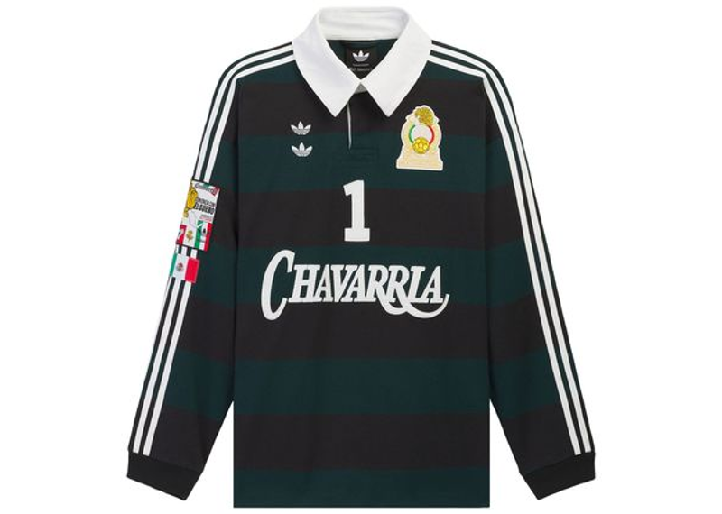 Adidas x Willy Chavarria Rugby Shirt Black/Aurora Ivy