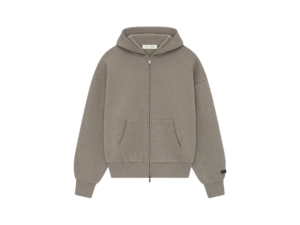 Fear of God Essentials Classic Fleece Zip-Up Hoodie Homestead Heather-Fear of God-pikastore.cz