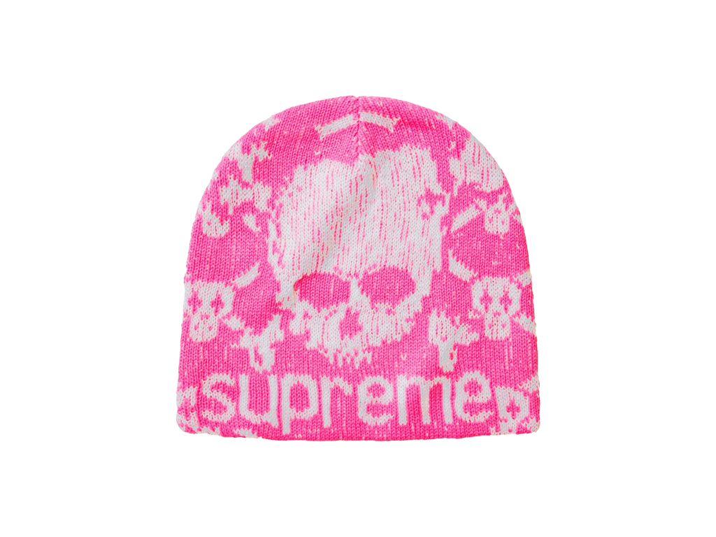 Supreme®/Vanson Leathers® Skull Beanie Pink