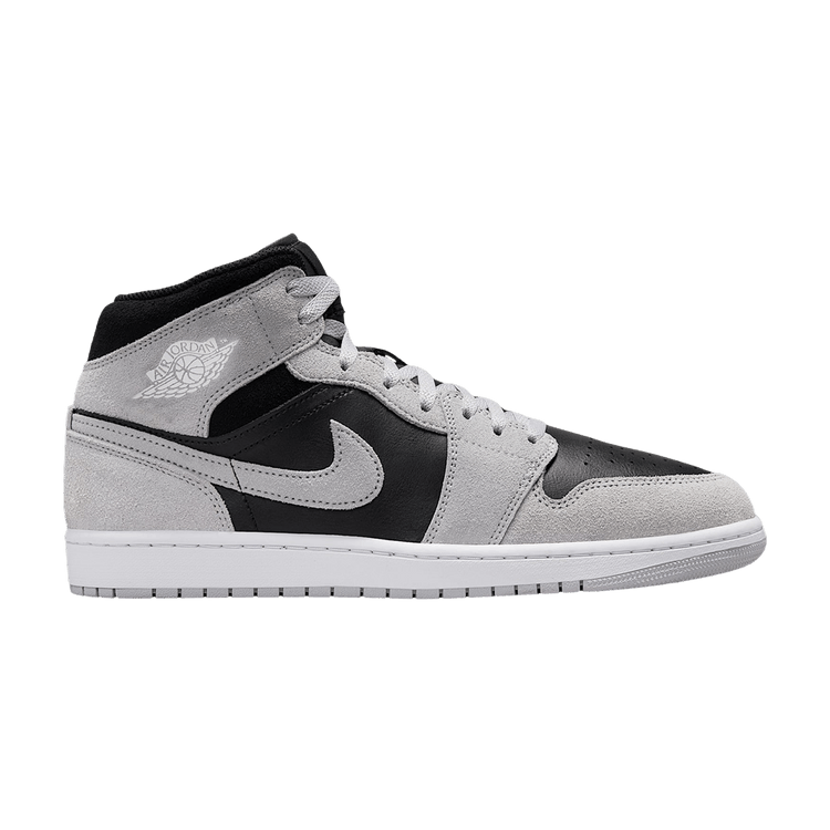 Air Jordan 1 Mid Light Smoke Grey – chaussures, blanc