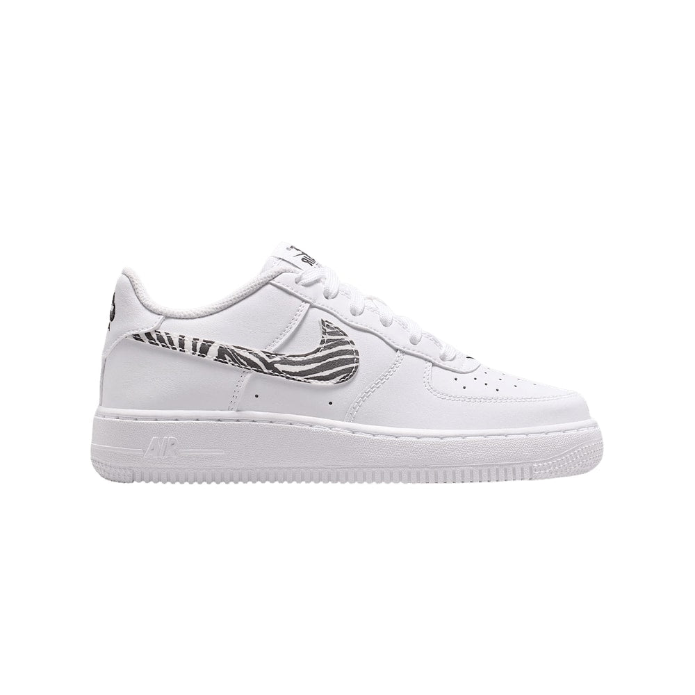 Nike Air Force 1 GS Zebra Swoosh – sneakers, hvid