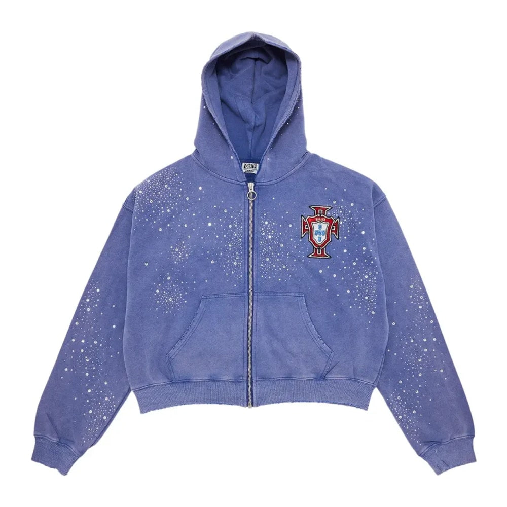 Vale Forever Pluto Cluster Zip Up Hoodie Blue – sweat