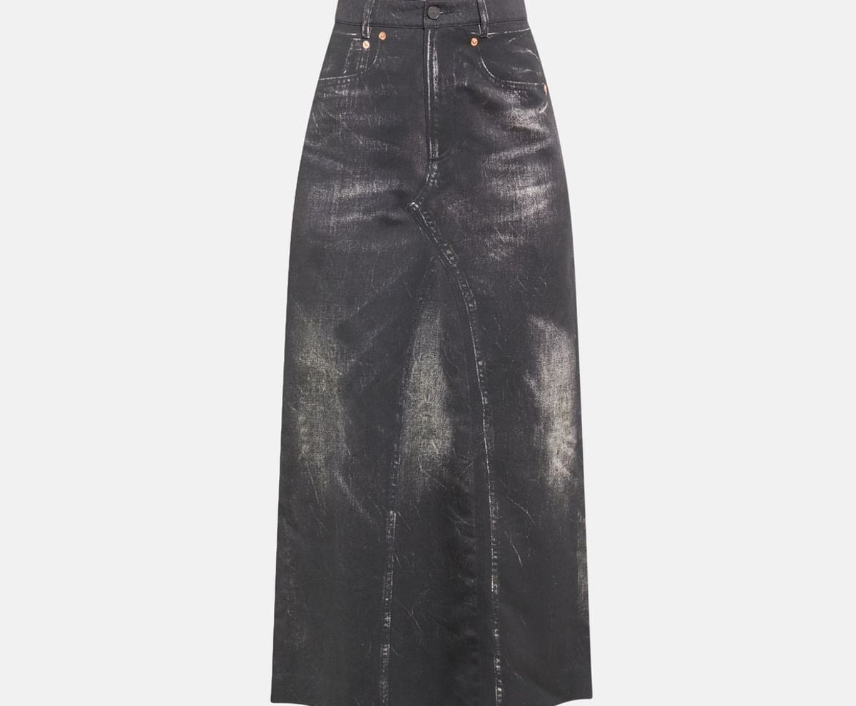 Calvin Klein Denim skirt Black – musta