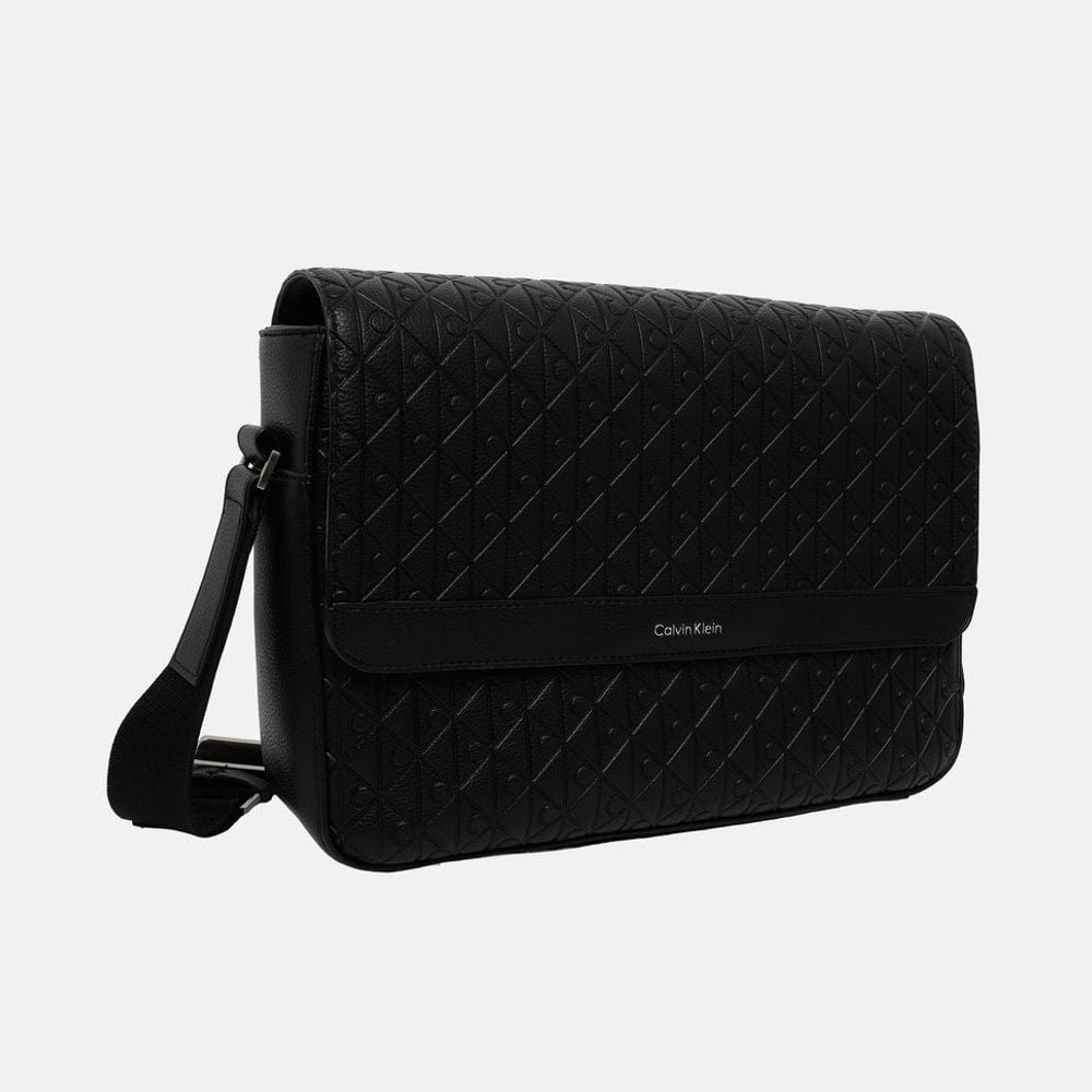 Calvin Klein Cross-body bag Emblem Black – tas, zwart