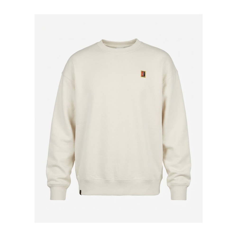 Nike NikeCourt Men's French Terry Crewneck Top Phantom – суичър