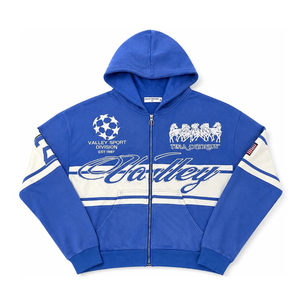 Vale Forever Life Is Forever Zip Up Hoodie Blue – sweat