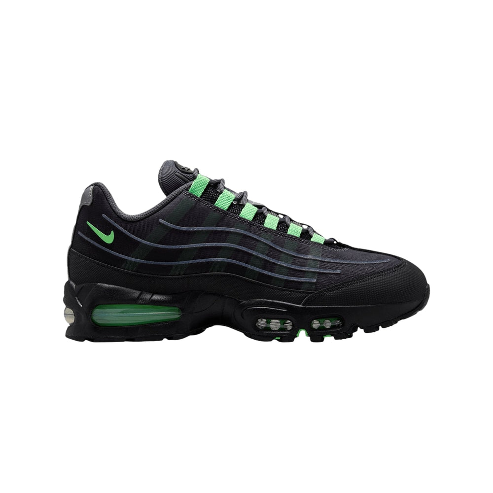 Nike Air Max 95 Big Bubble - Iron Grey Illusion Green Metallic Silver – boty, stříbrná