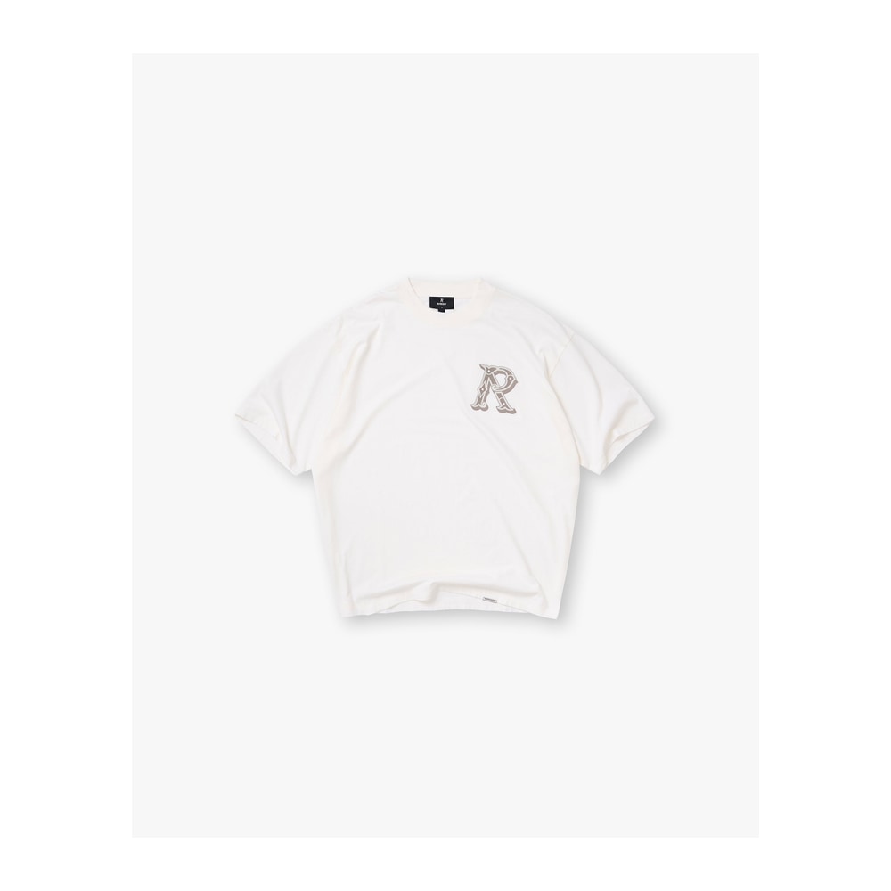Represent Western Initial T-Shirt Flat White
