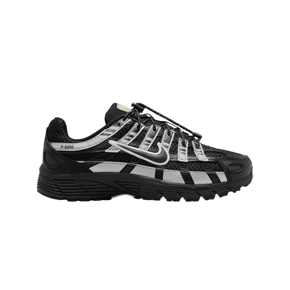 Nike P-6000 GS Black Metallic Silver Volt Ice – scarpe, nero