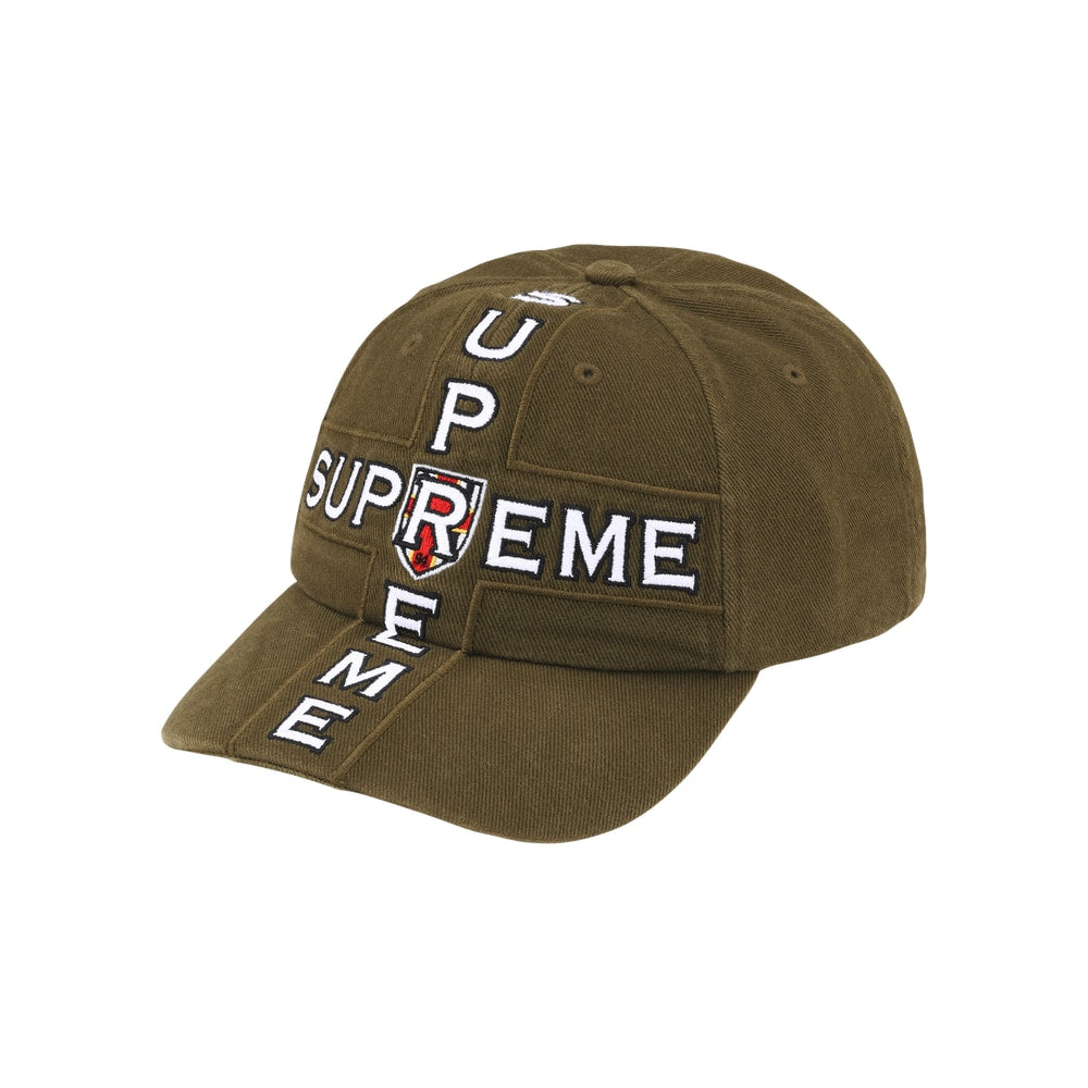 Supreme Cross 6-Panel Olive – čepice