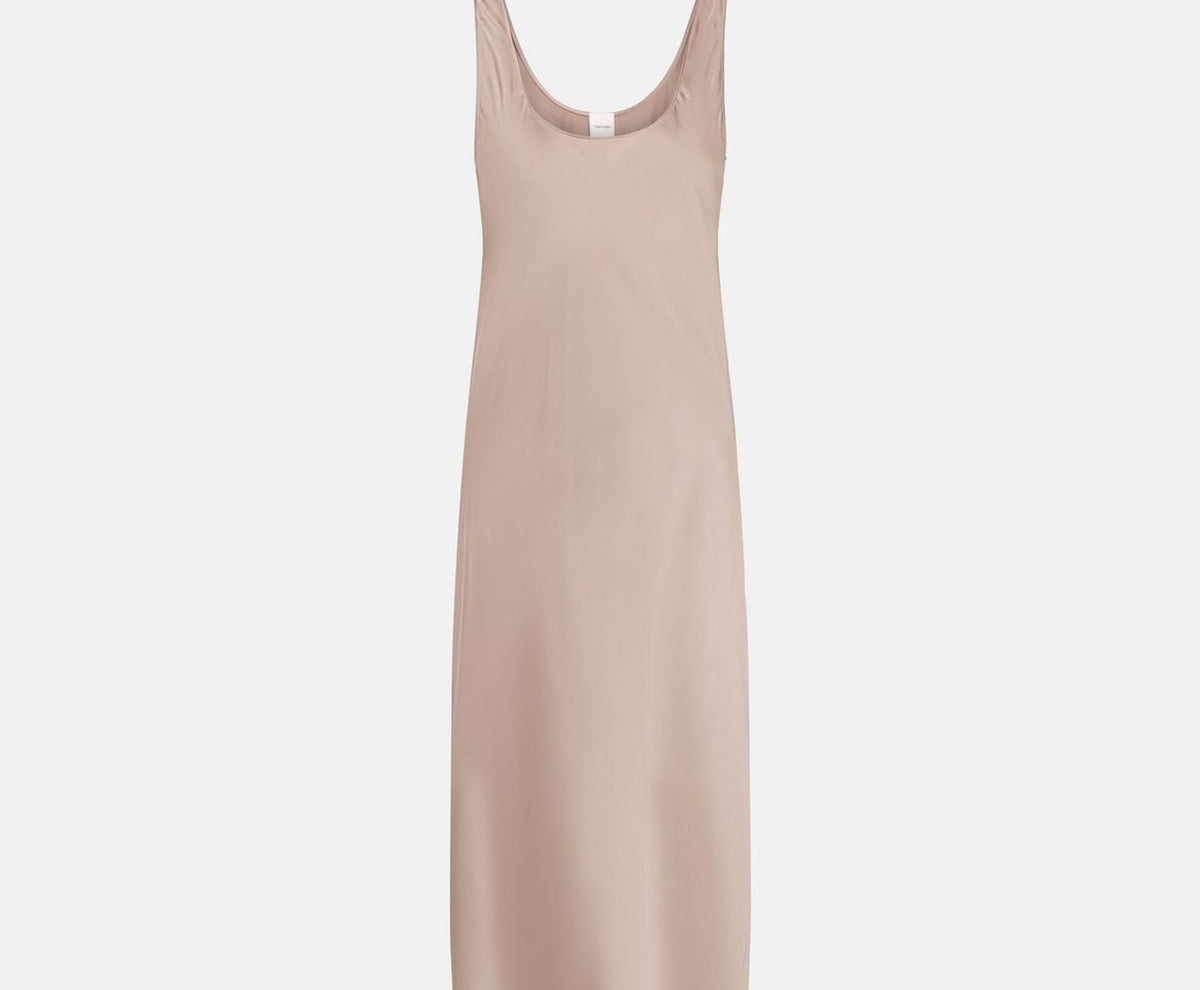 Calvin Klein Satin dress Hero Greige – vaatteet