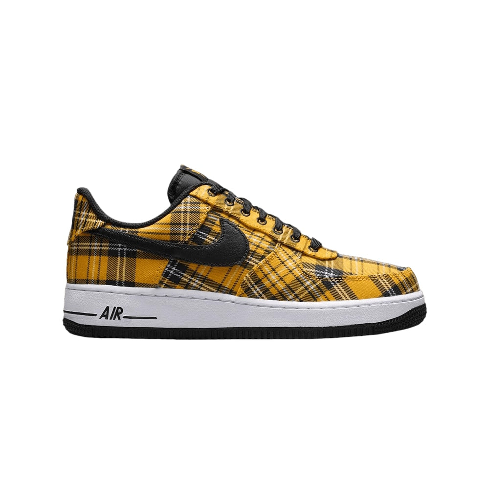 Nike Wmns Air Force 1 Low Yellow Plaid – chaussures, orange